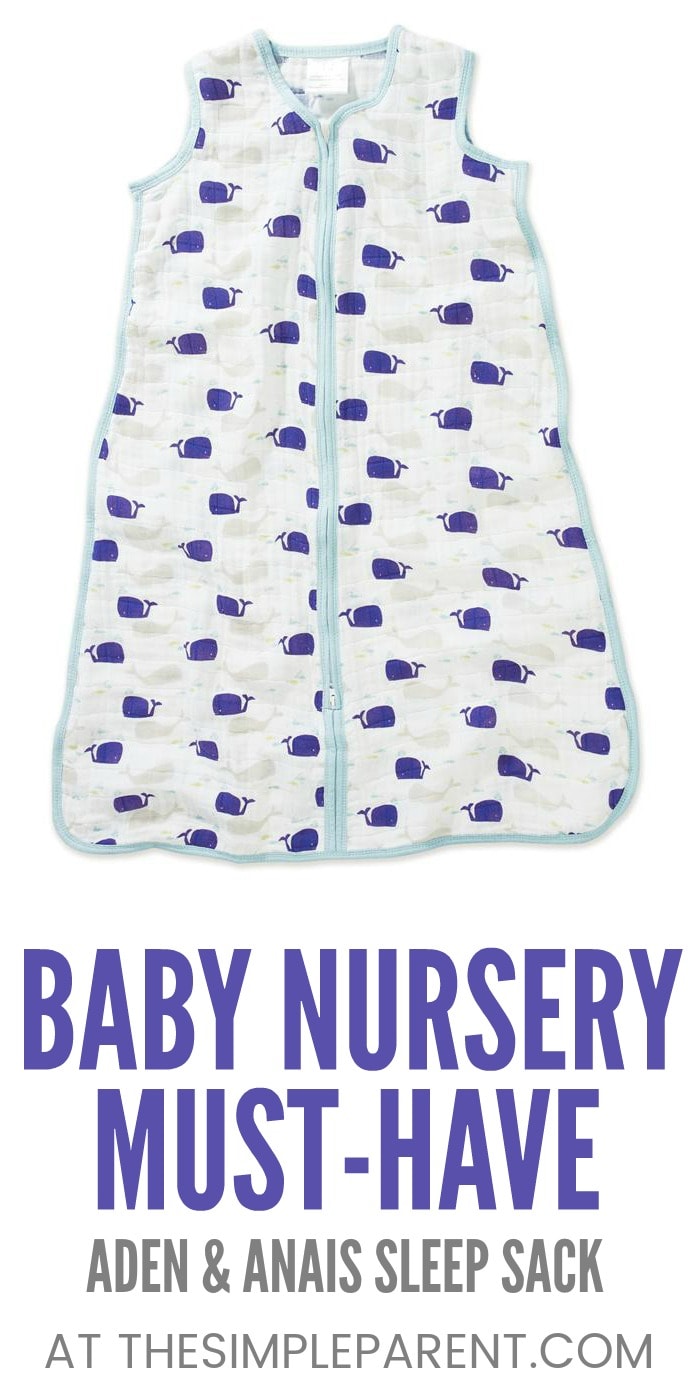 Aden and Anais Sleep Sack - The muslin sleep sack is a baby nursery must have. There are boy and girl prints available in the bedding. Learn more about the uses and check out the cool prints!