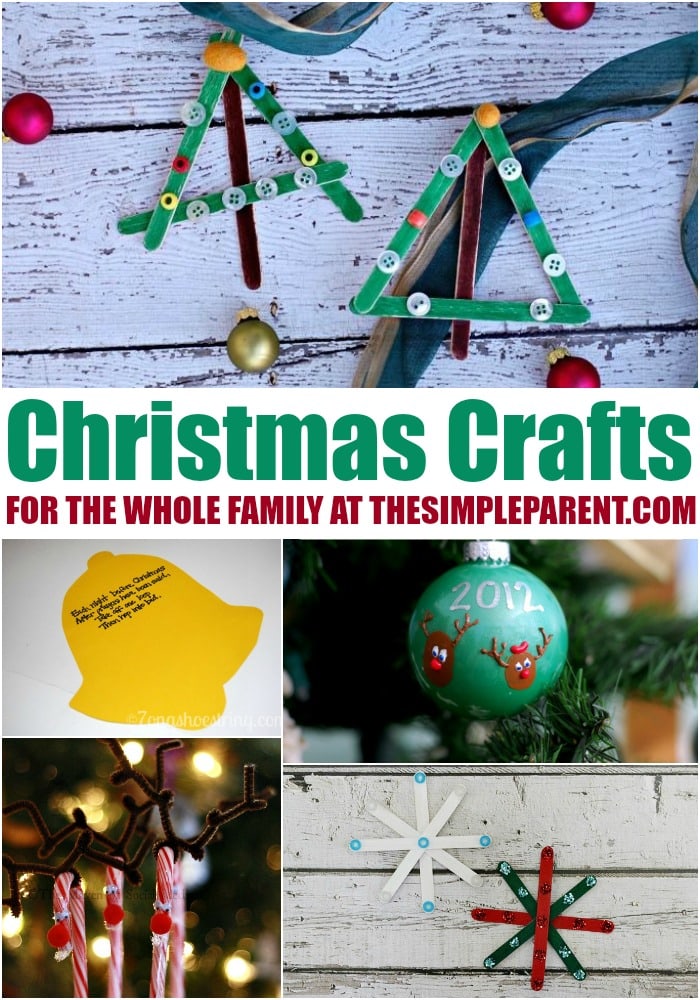 These easy Christmas crafts will keep the entire busy making memories together this holiday season!