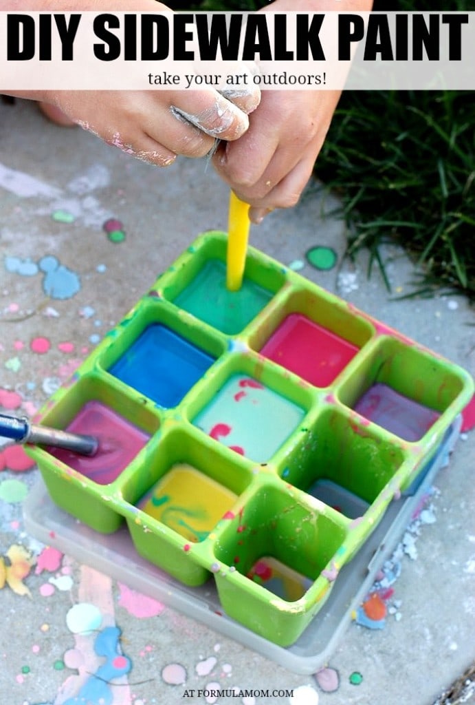 Make Your Own DIY Sidewalk Paint for Kids