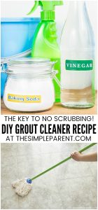 5 Easy Steps = How to Clean Grout with Vinegar and Baking Soda! - The