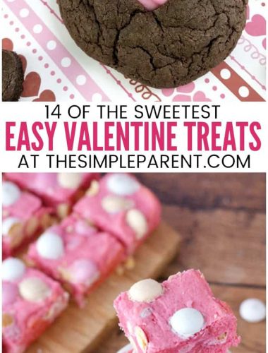 Easy Valentine Treats for Kids - These dessert recipes and ideas are great for adults, for kids, and even for school parties! Have fun baking with your kids and your friends. Try #6 for something absolutely delicious!