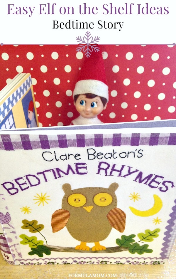 Easy Elf on the Shelf Ideas: Bedtime Story #ElfontheShelf