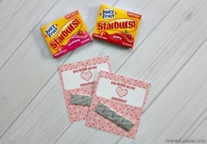 DIY Gum Valentine Craft (with printable!) #ValentinesDay #ad