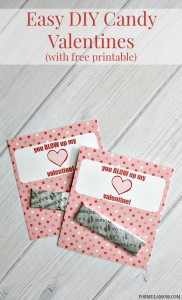 DIY Gum Valentine Craft (with printable!) #ValentinesDay #ad