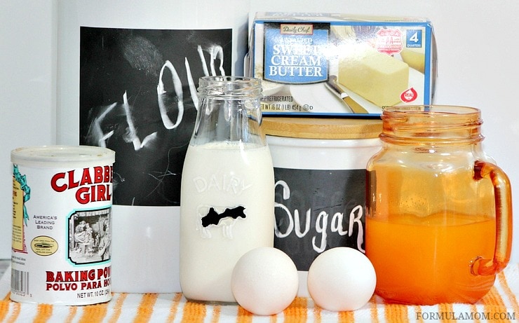 Check out the ingredients you need to make delicious Orange Creamsicle Cupcakes!