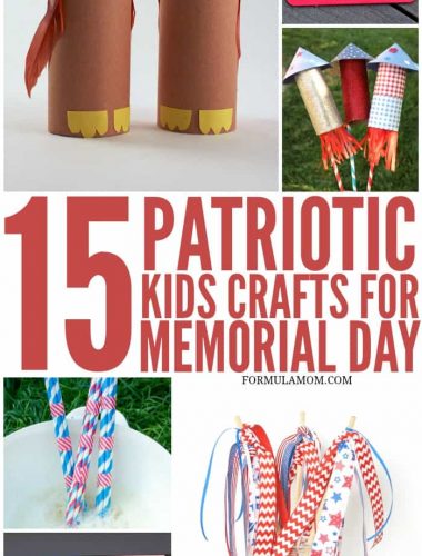 Try one of these Patriotic Crafts for Kids for your Memorial Day celebration! They are great for celebrating the 4th of July with Kids too!