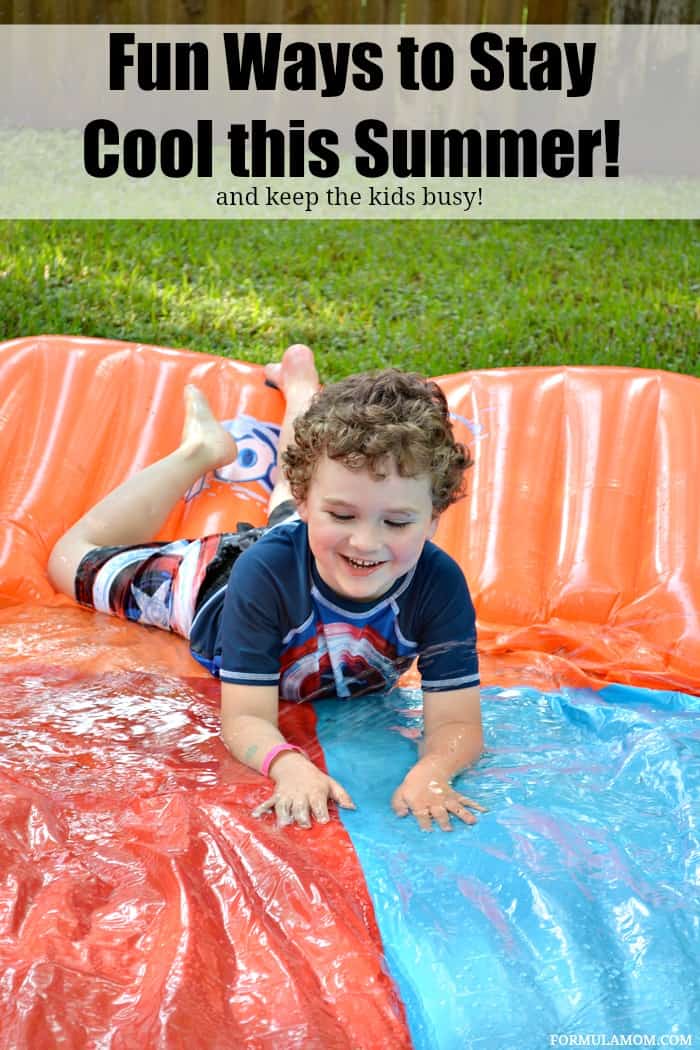 Check out some fun ways to keep cool in the summer! Get the kids outside with some fun water play ideas and other great summer activities! #summer