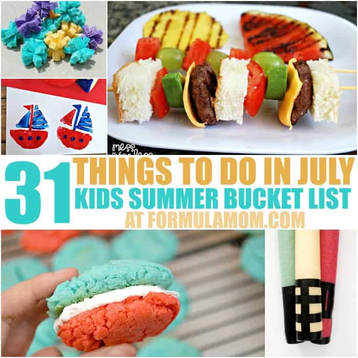 Looking for things to do with the kids this summer? Check out our Summer Bucket List for Kids and get started with these 31 ideas for July!