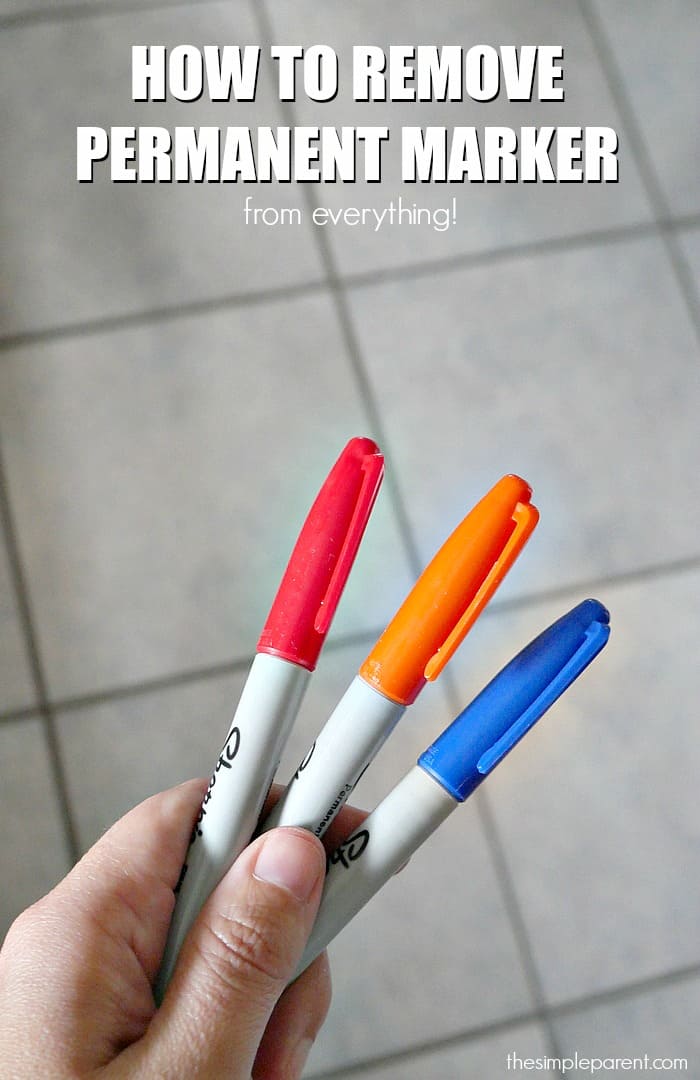 Learn how to remove permanent marker from almost everything with these easy tips!