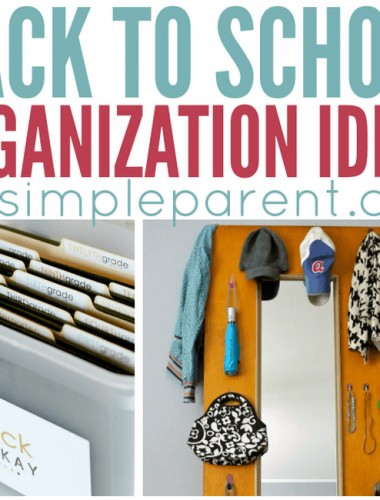 Make this school year more productive with Back to School Organization ideas! These home organization ideas will help everyone in the family be more prepared this school year!