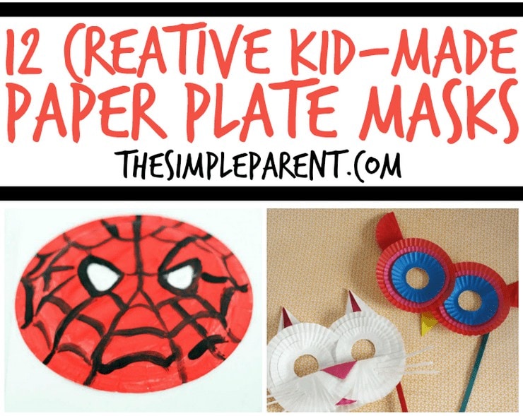 Have fun this Halloween (or any time of year) with these fun and creative Paper Plate Masks that your kids can make! Paper plate crafts are a blast to make and so easy too!