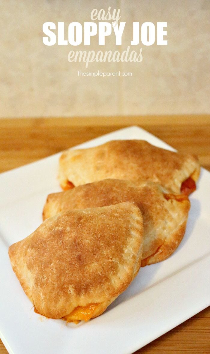 Start your week off with a tasty family-friendly dinner! These easy Sloppy Joe Empanadas are sure to be a hit!