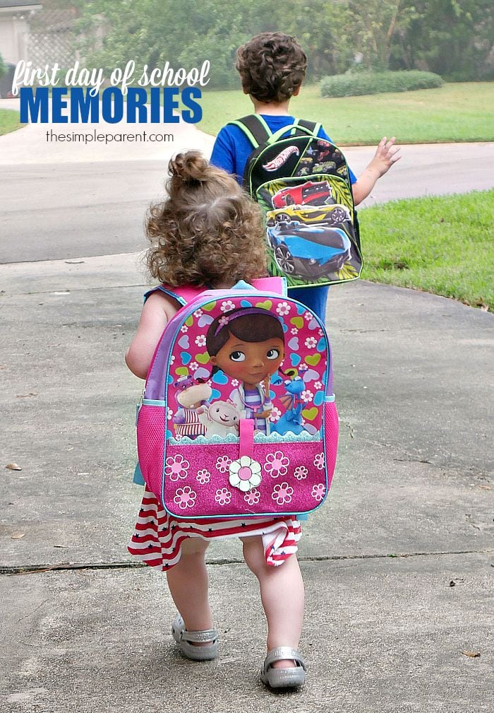 First day of school memories are important for both kids and parents. Starting traditions and taking photos keep the back to school memories alive for years!