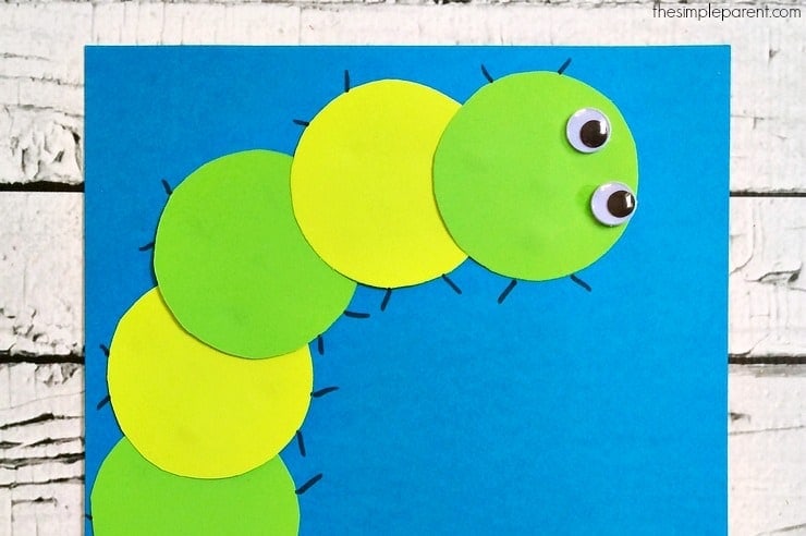 Letter of the Week activities and crafts are a fun, hands-on way to practice letters with kids. Make this C is for Caterpillar craft and get some great book ideas too!