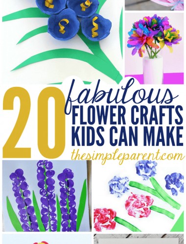 Celebrate Spring or Mother's Day with these fabulous Flower Craft Ideas that kids can make!