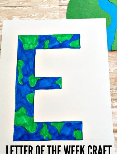 Celebrate our Earth with this letter of the week craft! Perfect for science lovers and Earth Day!