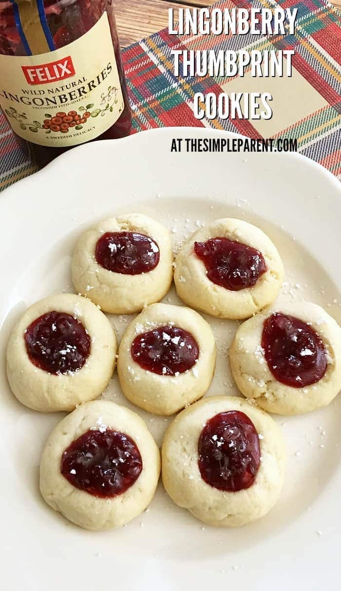 Make Lingonberry Thumbprint Cookies with Jam for your next get together!