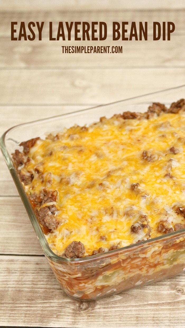 Make Easy Layered Bean Dip for your next get together!