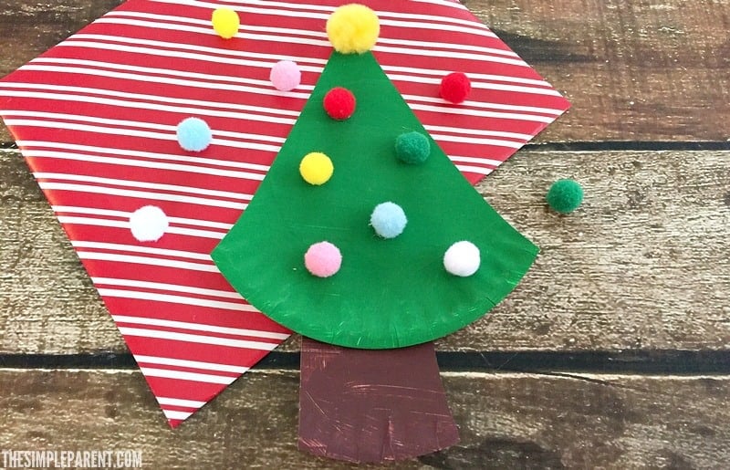 Make this easy Paper Plate Christmas Tree craft with your kids!