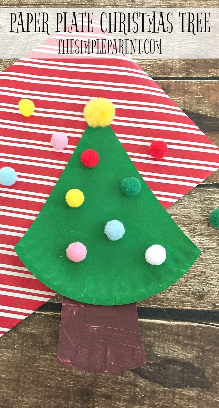Make this easy Paper Plate Christmas Tree craft with your kids!