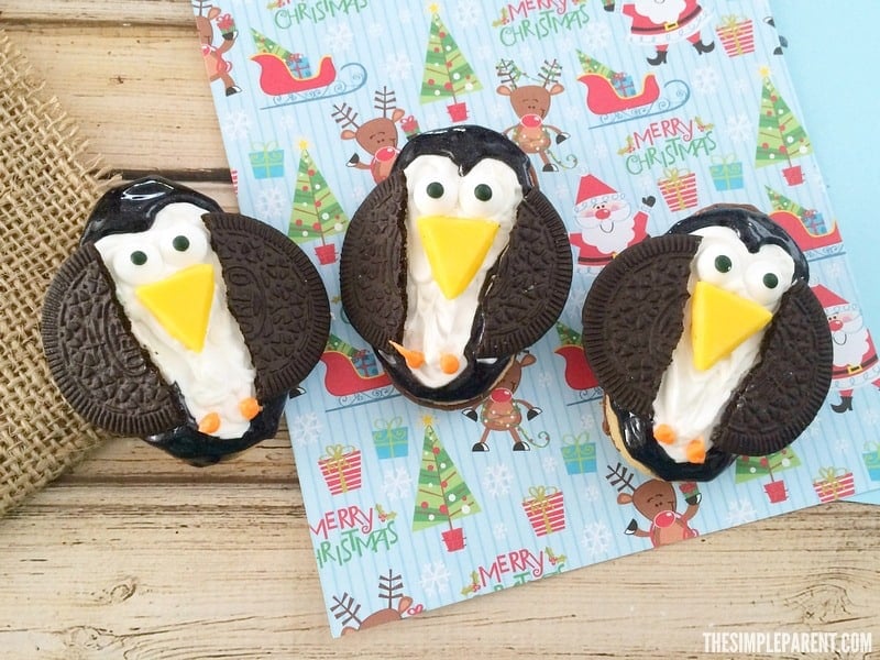 Celebrate winter with easy no bake Oreo penguin cookies!