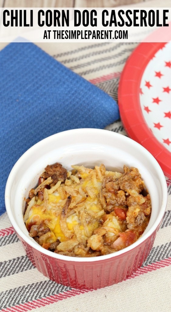 Chili Corn Dog Casserole Recipe is an Easy Way to Celebrate TexFest