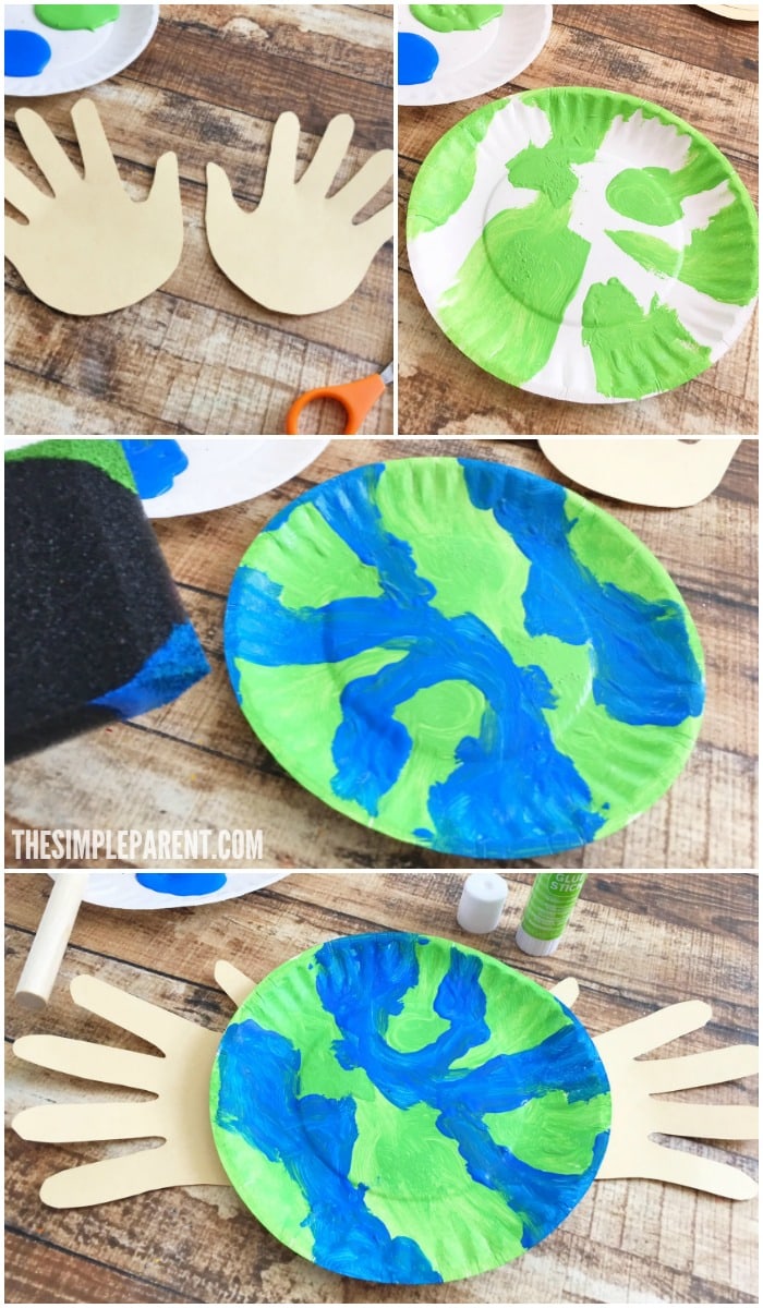 Learn how to make an Earth Day Craft Preschoolers will enjoy!