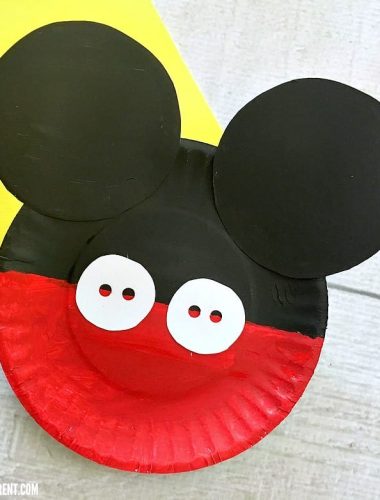 Make a Mickey Mouse Paper Plate Craft with your favorite Disney fan!