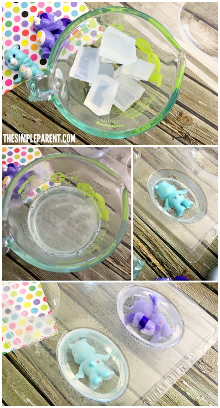 This easy soap making kids project is a fun way to incorporate their favorite characters into handwashing or bath time!