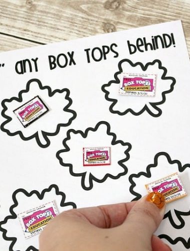 Print this fall Box Top collection sheet and help out your child's school!
