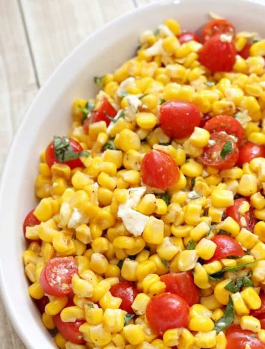 Make easy corn salad to take to your next get-together! It's so simple to prepare and is a crowd favorite!