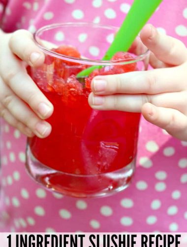 Make 1 ingredient easy slushie recipes for your kids (or just for yourself!)