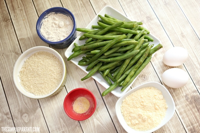 Check out the ingredients you need to make crispy baked green beans!