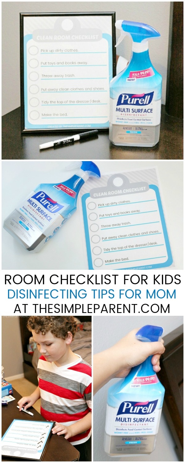 Print out this FREE printable room cleaning checklist and get your kids to start helping take care of their own rooms!