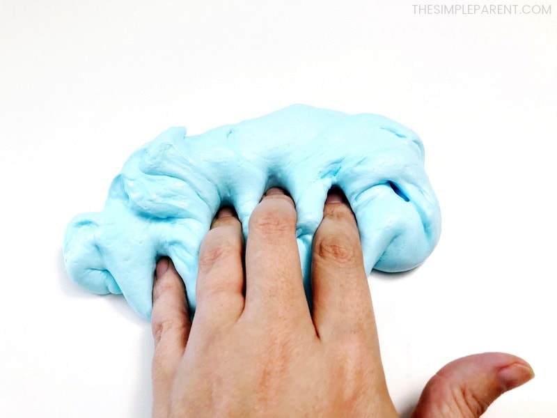 Kids will love this blue fluffy slime! It's an easy slime to make!