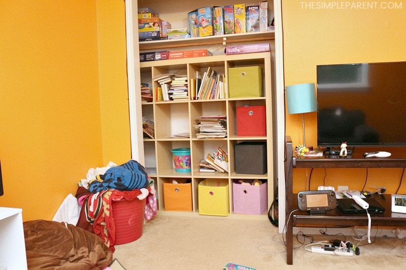 IKEA Room Ideas - With help from IKEA furniture we turned our second small living room space into a functional playroom for the kids. The room and closet are now full of storage and ways to organize. It's turned the space into a space the whole family enjoys! My favorite idea is the one that inspired it all!