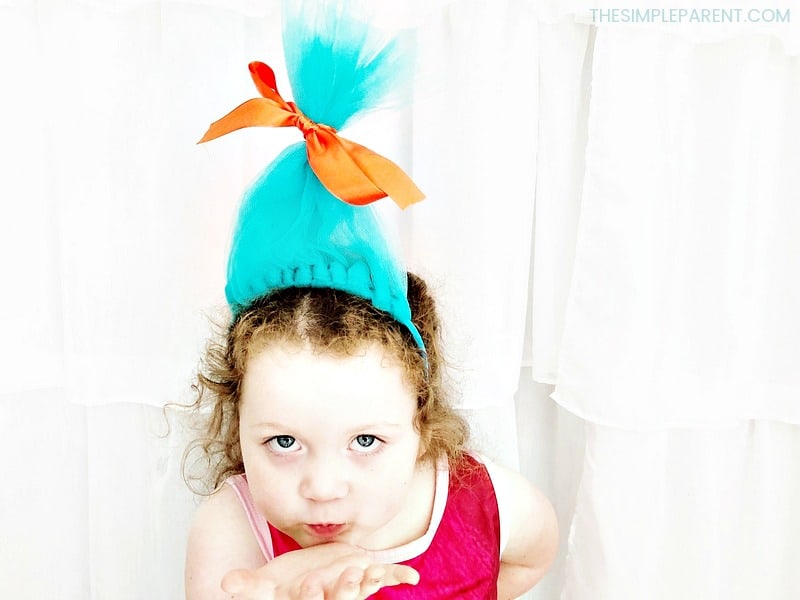 Make a Troll Hair Headband and have fun with your kids!