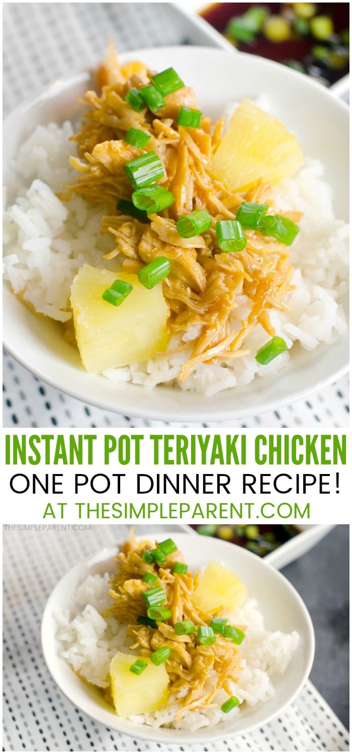Pressure Cooker Teriyaki Chicken - Make this easy Instant Pot chicken and rice recipe. It's great for families and busy weeknight dinners! The sweet and savory sauce works well with chicken, pork, and beef!