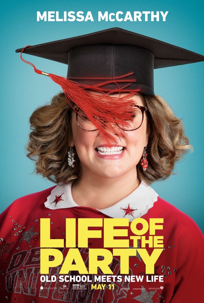 The Life of the Party movie starring Melissa McCarthy opens in theaters on May 11th!