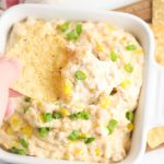 Slow Cooker Crack Corn Dip with Tortilla Chip