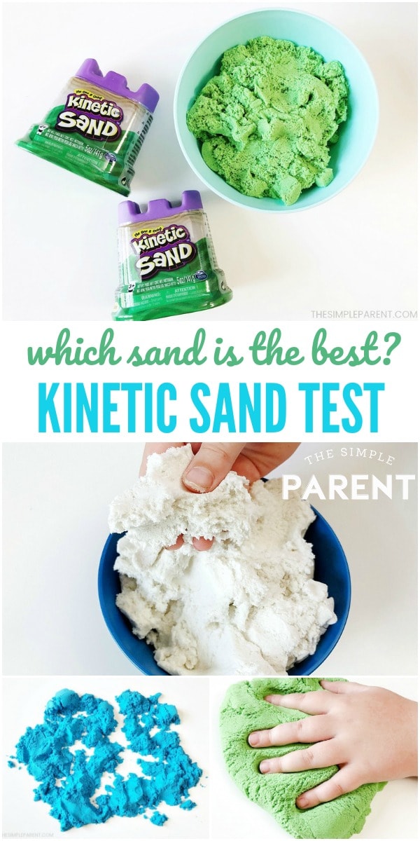 What is Kinetic Sand? Which Kinetic Sand product is the best? Check out these ideas and video for the lowdown. Kinetic sand is cleaner than slim, fun to play with and make art with, and even fun for adults! 