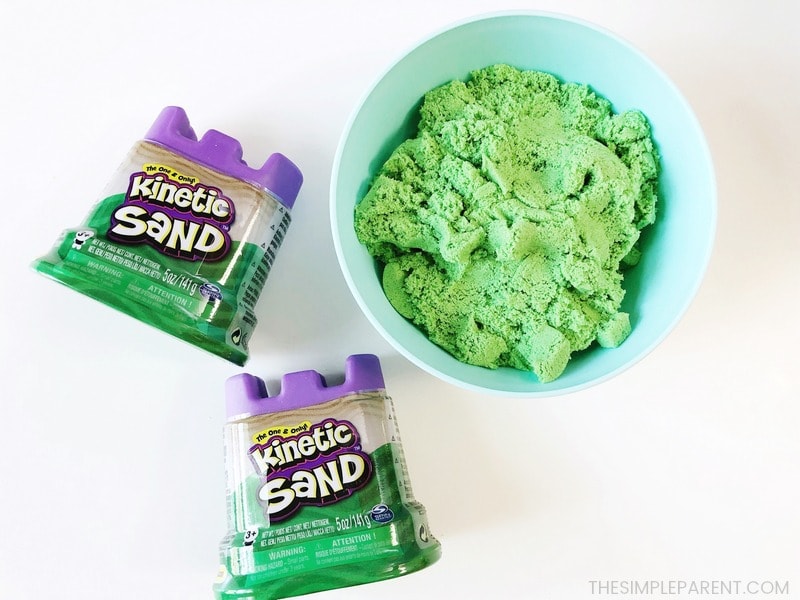 What is Kinetic Sand by Spin Master in a bowl