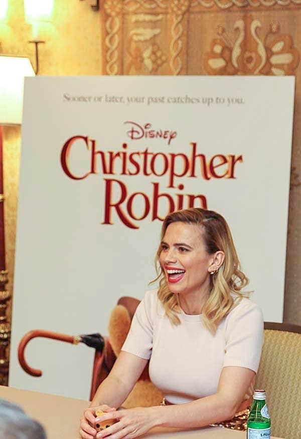 Photo from Hayley Atwell interview for Christopher Robin