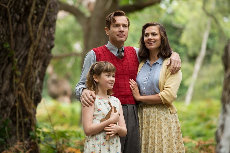 Christopher Robin with his family