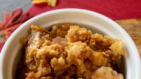 Salted Caramel Apple Dump Cake