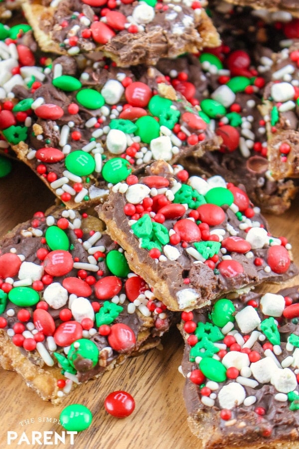 Christmas candy crack toffee