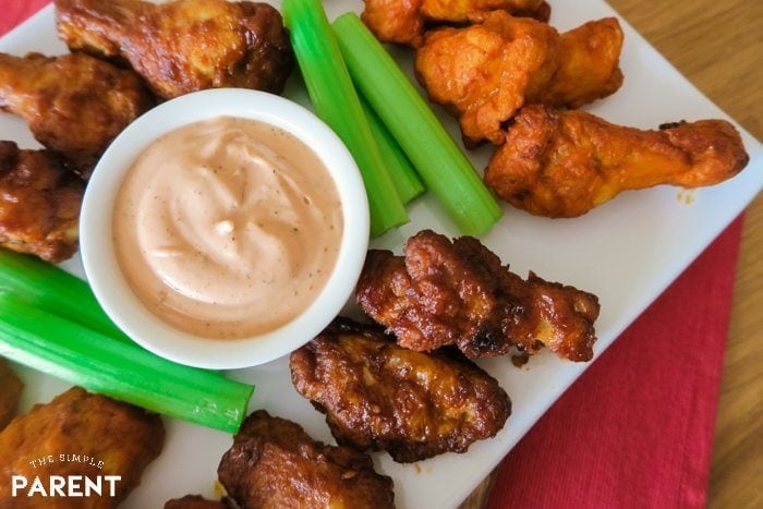 French fry sauce with chicken wings