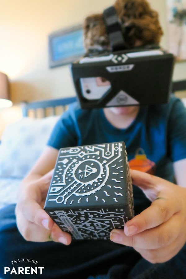 Boy playing MERGE VR Games
