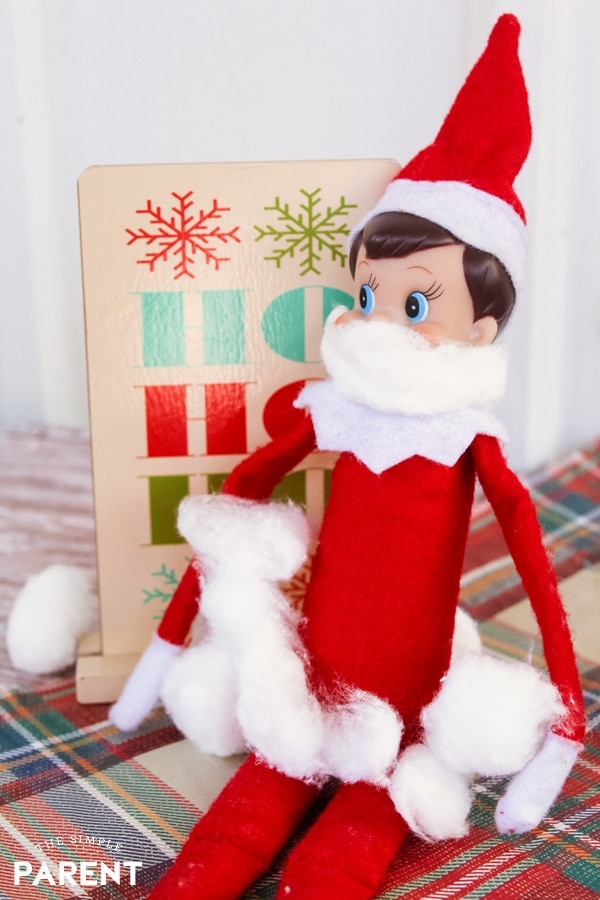 Funny Elf on the Shelf Ideas: Santa Disguise