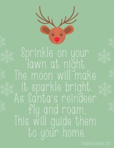 Free Printable Reindeer Food Poem &amp; Farmhouse Bucket Craft • The Simple ...